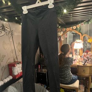 Black size youth large figure skating pants